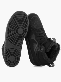 Jongensschoenen|Nike Zwarte Court Borough Mid 2