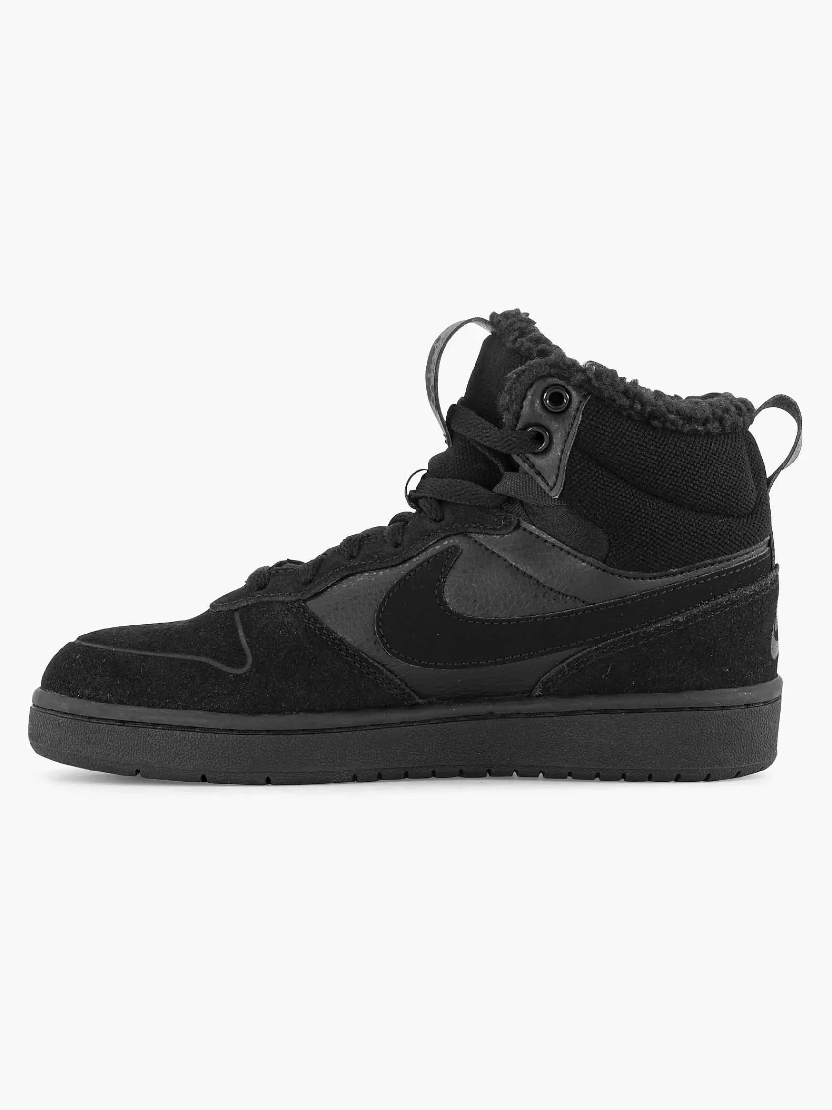 Jongensschoenen|Nike Zwarte Court Borough Mid 2