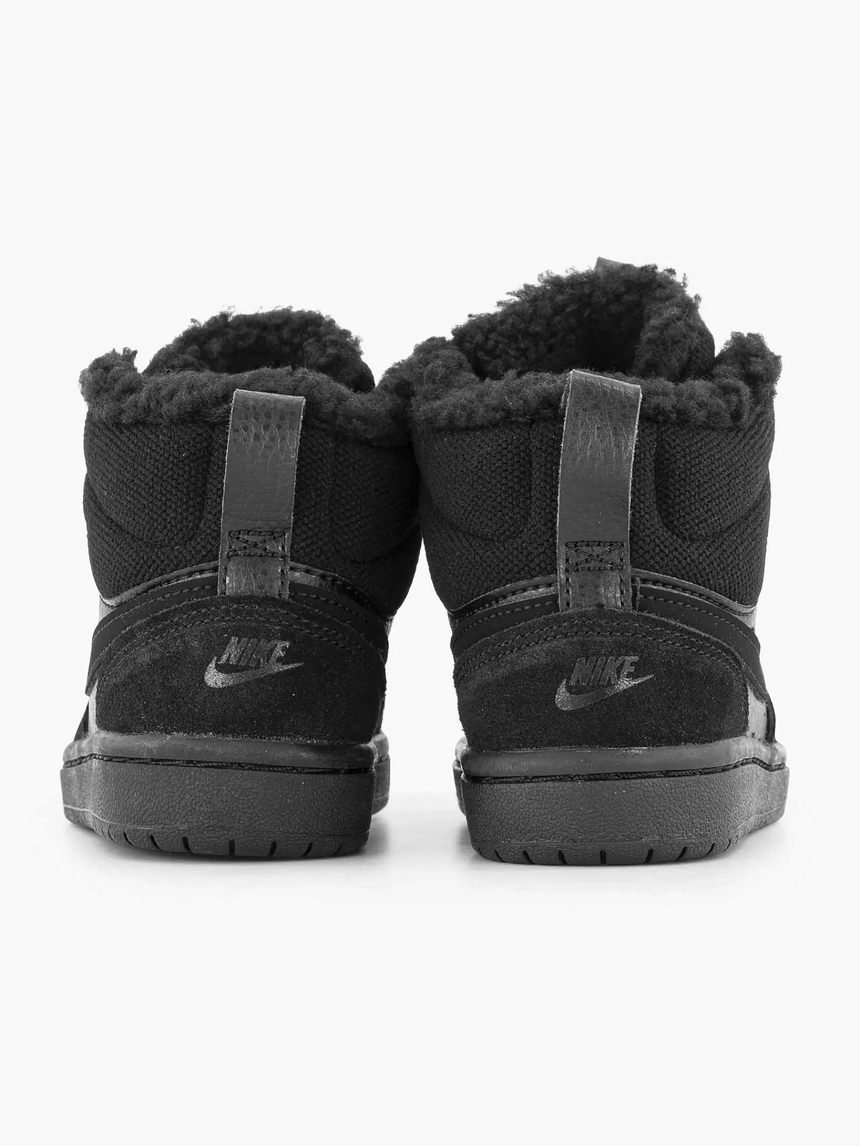 Babyschoenen|Nike Zwarte Court Borough Mid 2