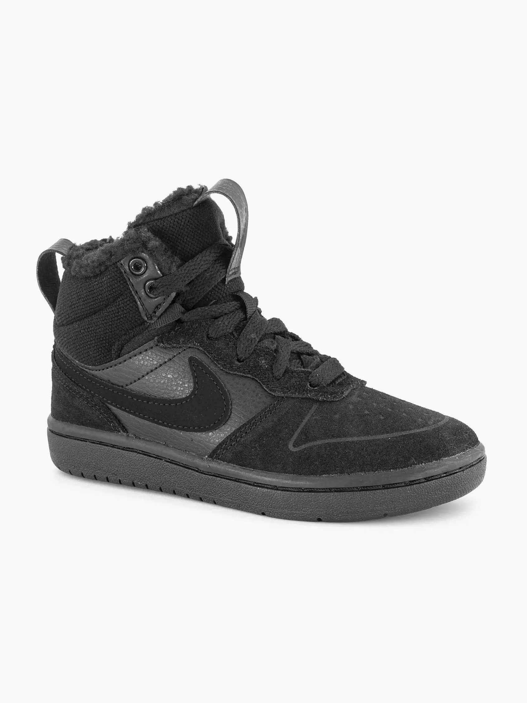 Babyschoenen|Nike Zwarte Court Borough Mid 2