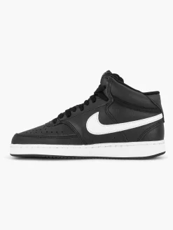 Sneakers|Nike Zwarte Court Vision Mid