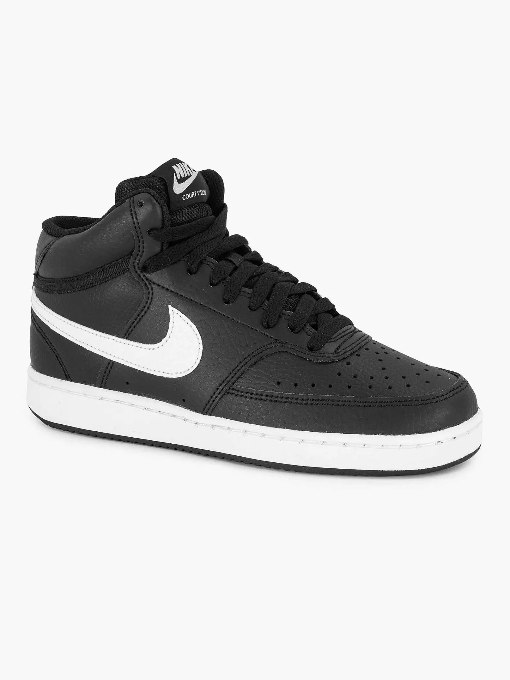 Sneakers|Nike Zwarte Court Vision Mid