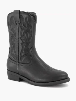 Jongensschoenen|Oxmox Zwarte Cowboy Laars