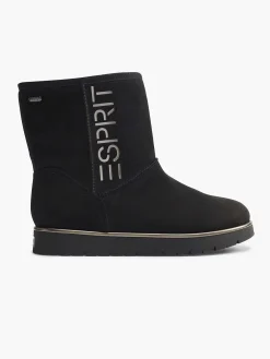 Enkellaarzen & Boots|Esprit Zwarte Enkelboot Gevoerd