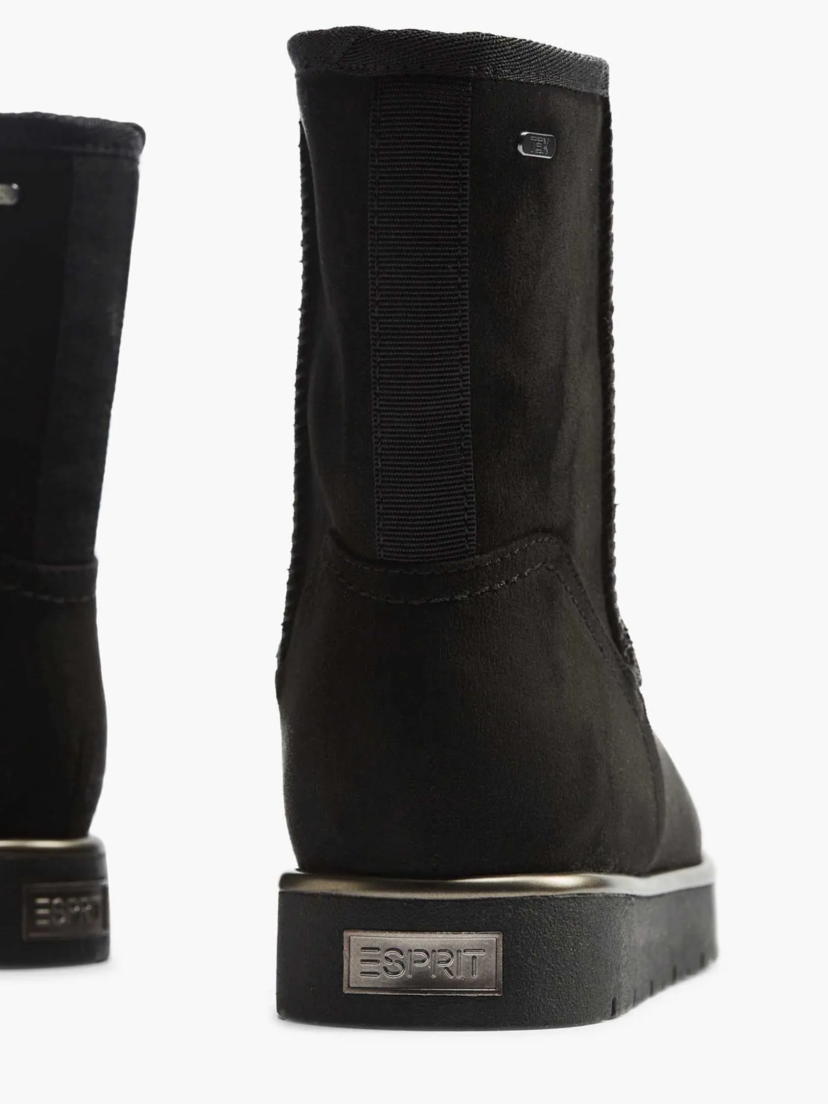 Enkellaarzen & Boots|Esprit Zwarte Enkelboot Gevoerd