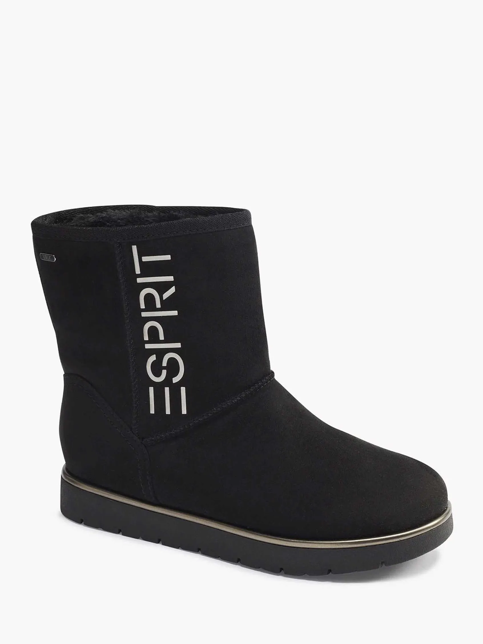 Enkellaarzen & Boots|Esprit Zwarte Enkelboot Gevoerd