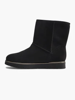 Enkellaarzen & Boots|Esprit Zwarte Enkelboot Gevoerd