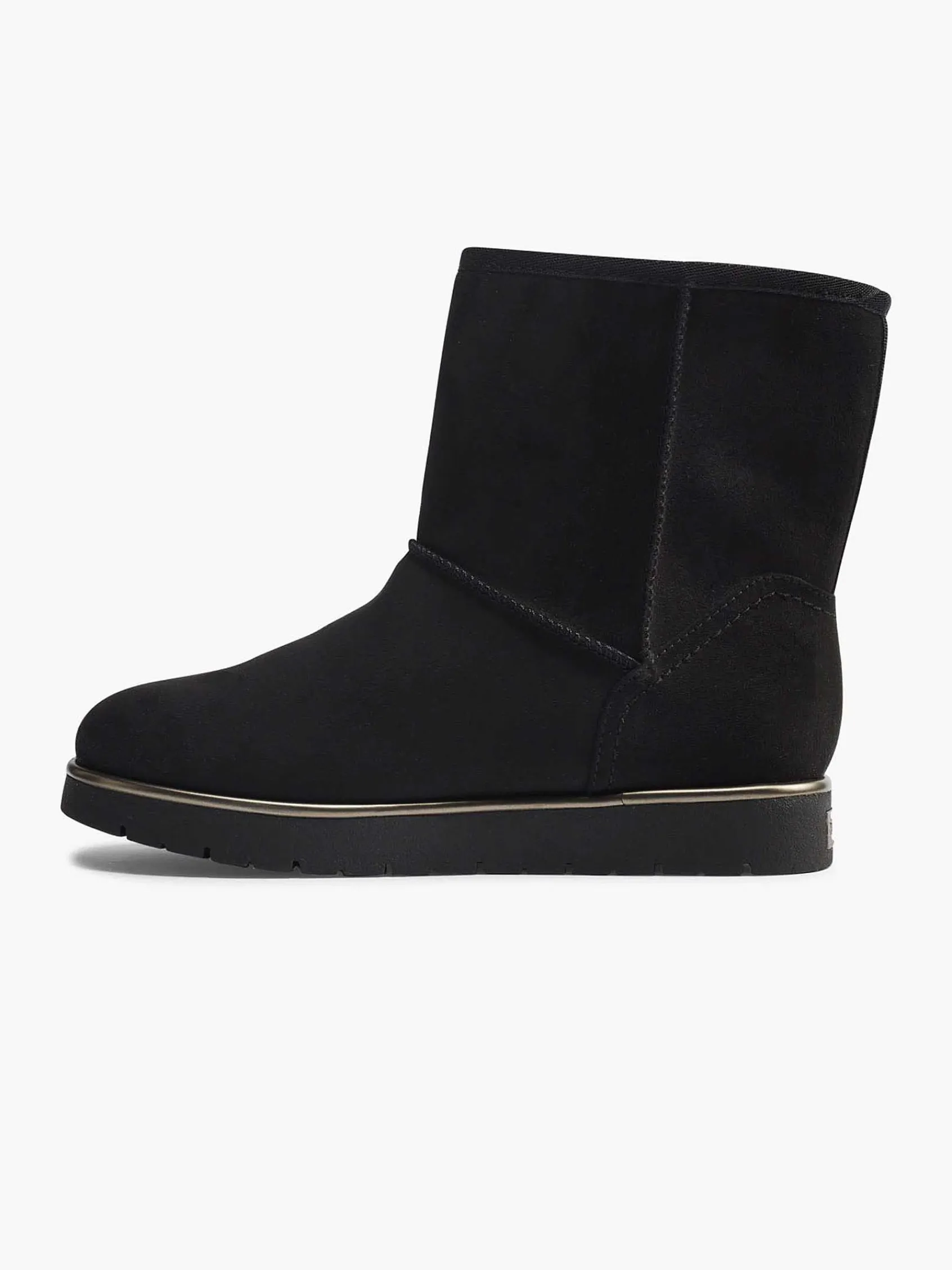 Enkellaarzen & Boots|Esprit Zwarte Enkelboot Gevoerd