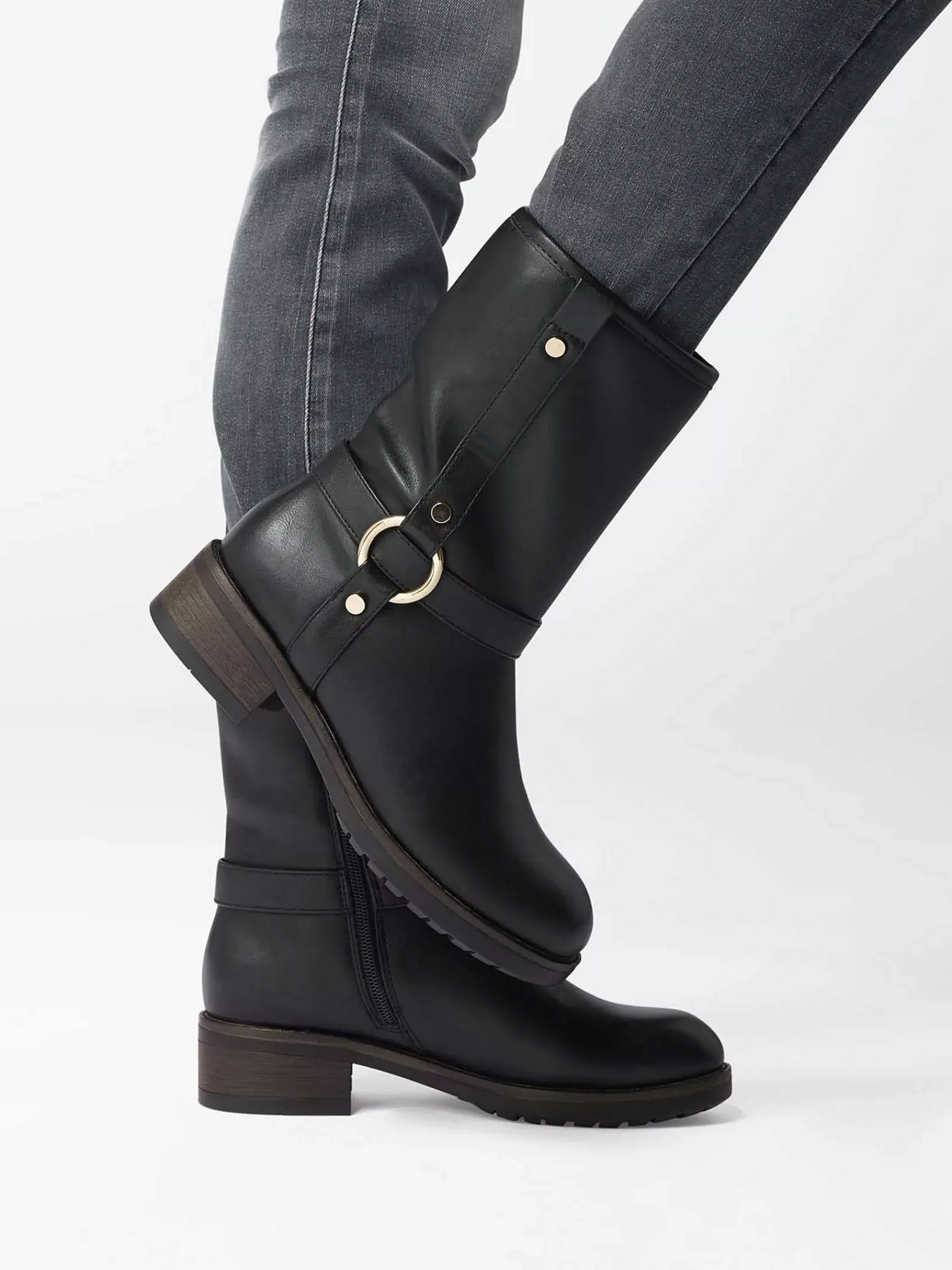 Enkellaarzen & Boots|Graceland Zwarte Enkellaars