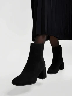 Enkellaarzen & Boots|Graceland Zwarte Enkellaars Hak