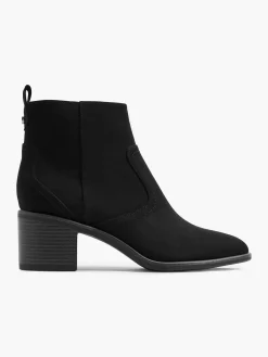 Enkellaarzen & Boots|Graceland Zwarte Enkellaars Hak