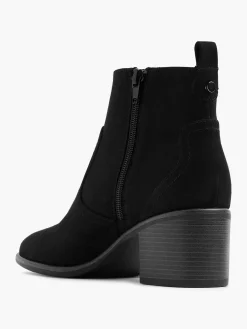 Enkellaarzen & Boots|Graceland Zwarte Enkellaars Hak