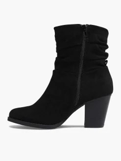 Enkellaarzen & Boots|Graceland Zwarte Enkellaars Hak
