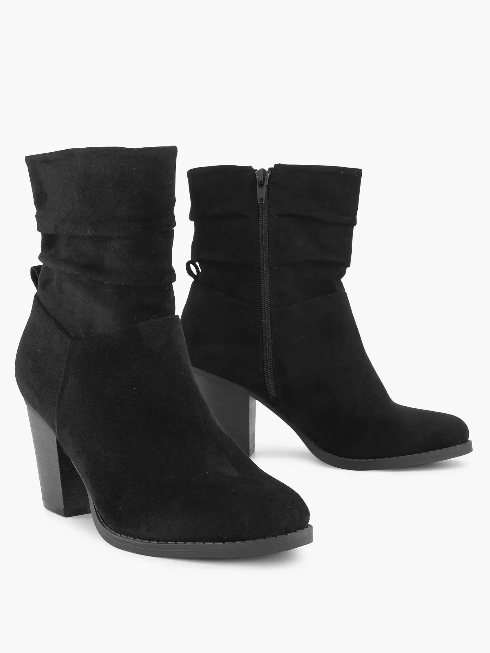 Enkellaarzen & Boots|Graceland Zwarte Enkellaars Hak