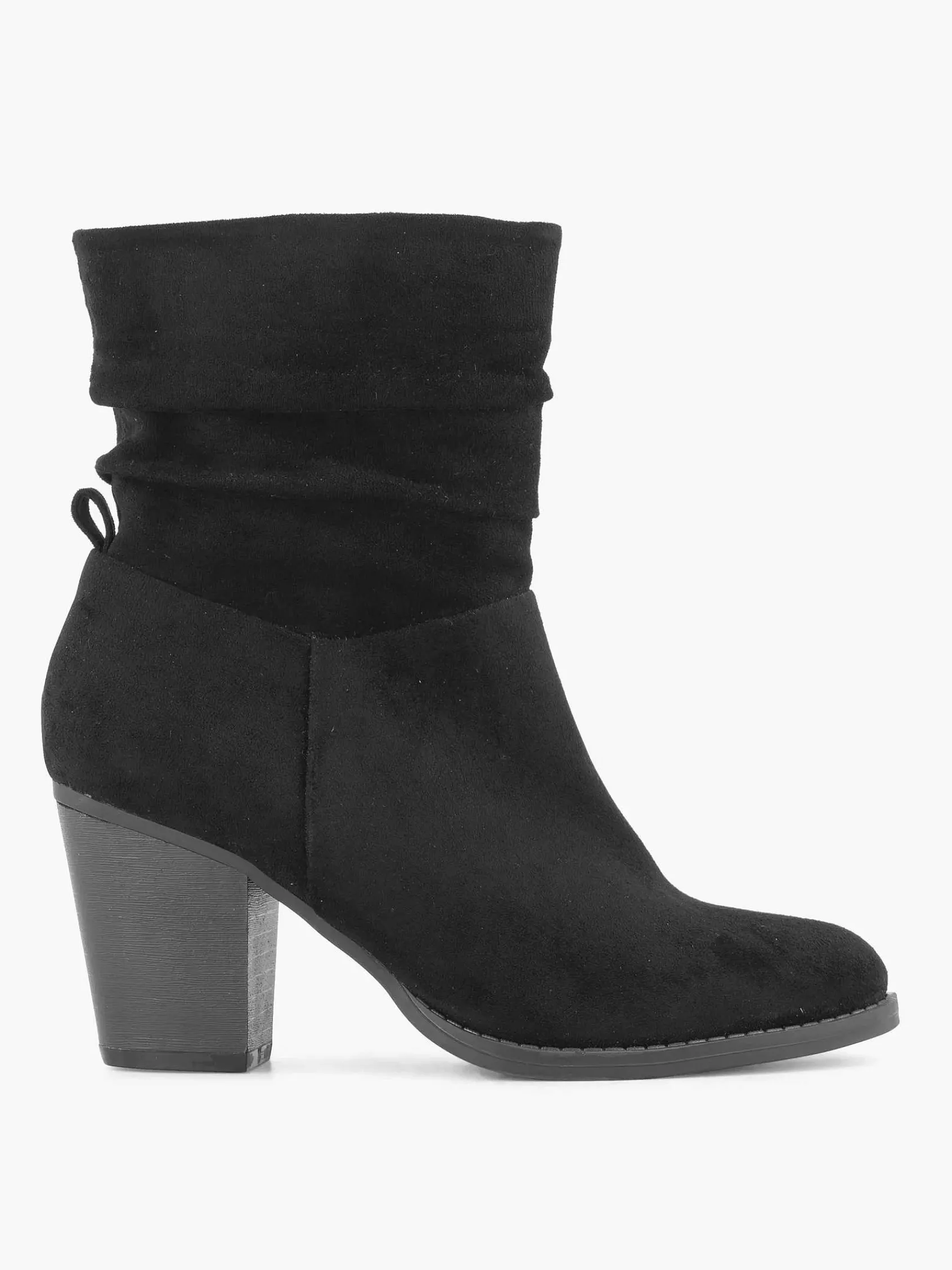 Enkellaarzen & Boots|Graceland Zwarte Enkellaars Hak