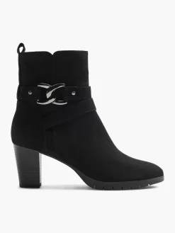 Enkellaarzen & Boots|Graceland Zwarte Enkellaars Sierketting