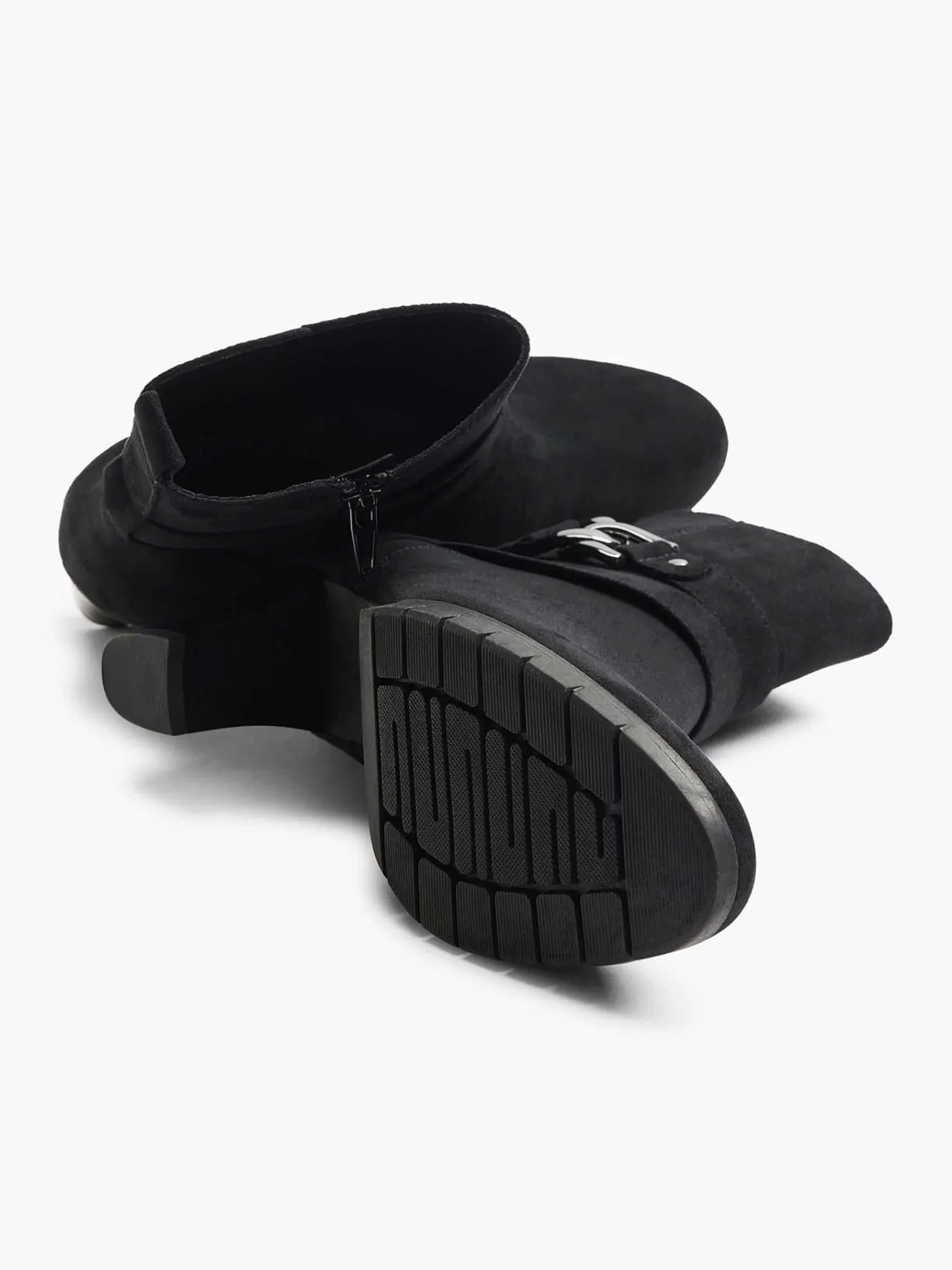Enkellaarzen & Boots|Graceland Zwarte Enkellaars Sierketting