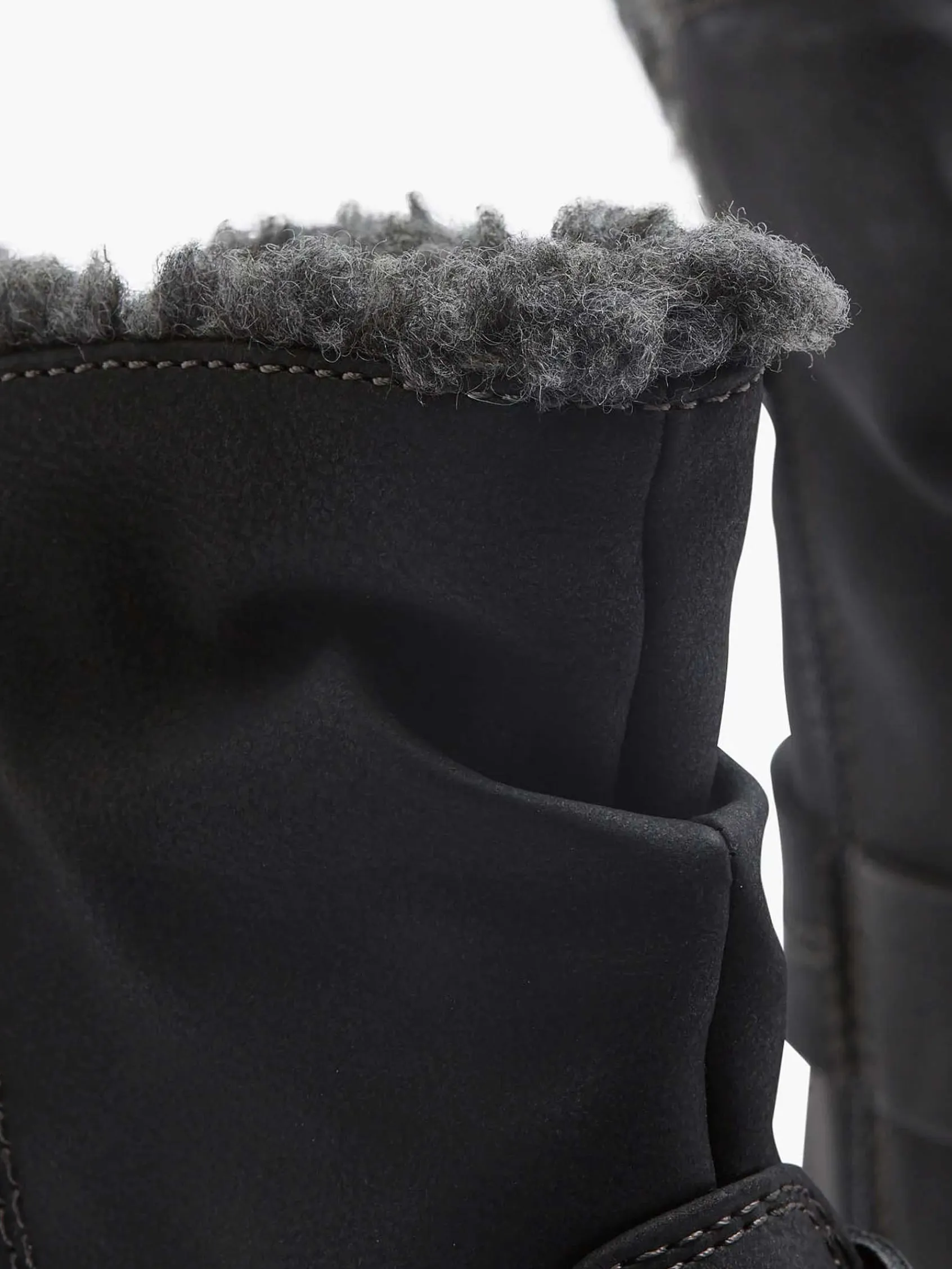 Comfort Schoenen|Easy Street Zwarte Enkellaars Warm Gevoerd