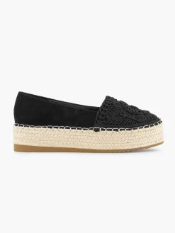 Instappers|Graceland Zwarte Espadrille