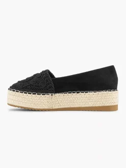 Instappers|Graceland Zwarte Espadrille