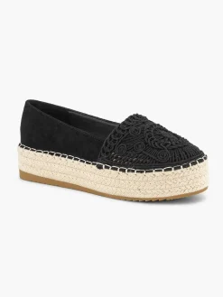 Instappers|Graceland Zwarte Espadrille