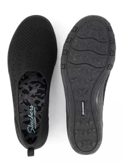 Instappers|Skechers Zwarte Fiftster - Love Starz