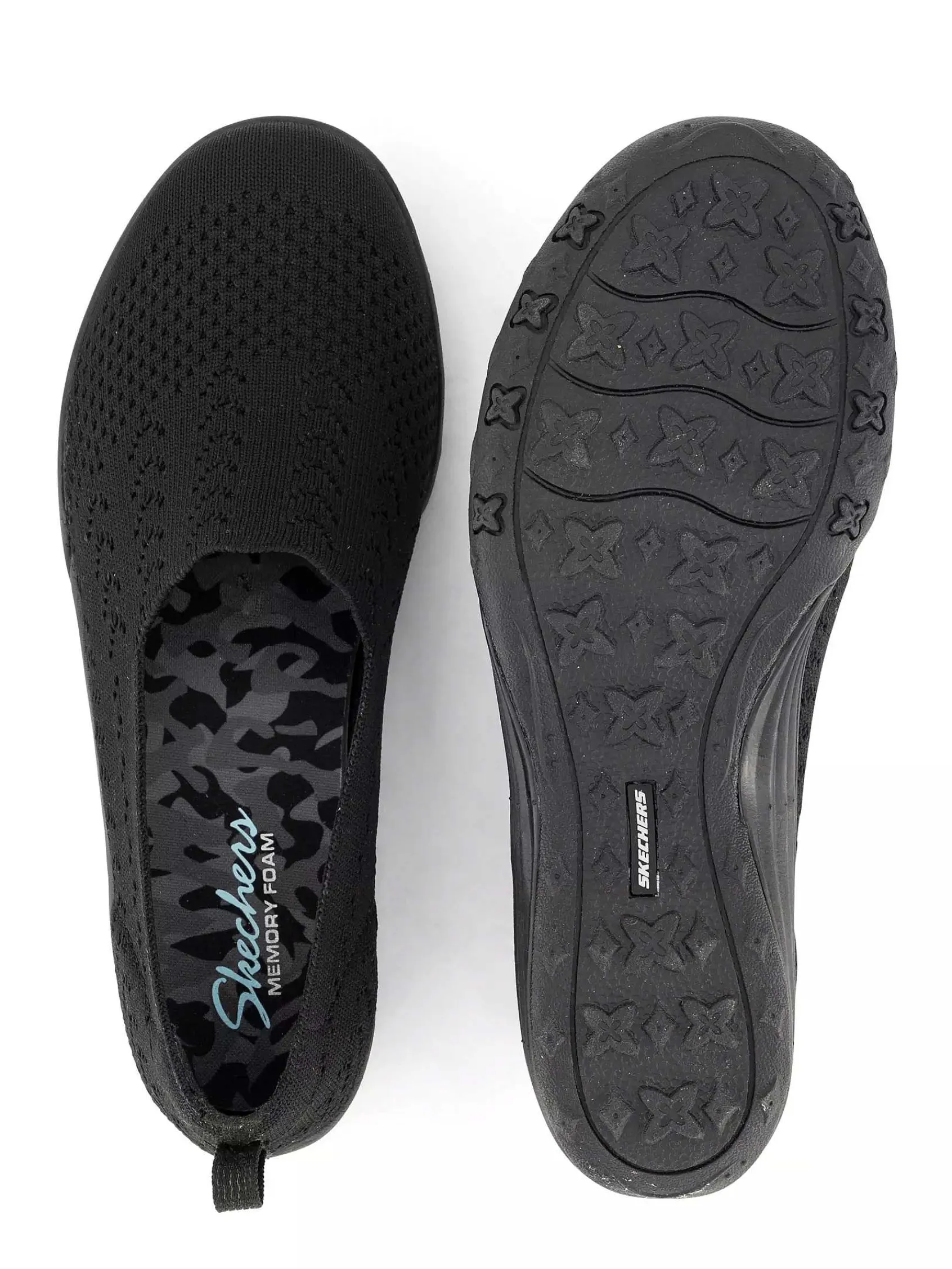 Instappers|Skechers Zwarte Fiftster - Love Starz