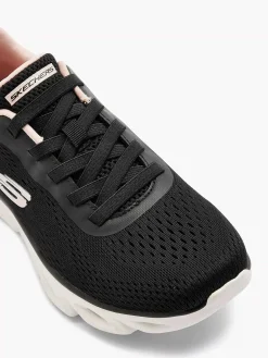Sneakers|Skechers Zwarte Glide - Lite - Back Slide
