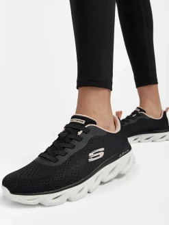 Sneakers|Skechers Zwarte Glide - Lite - Back Slide