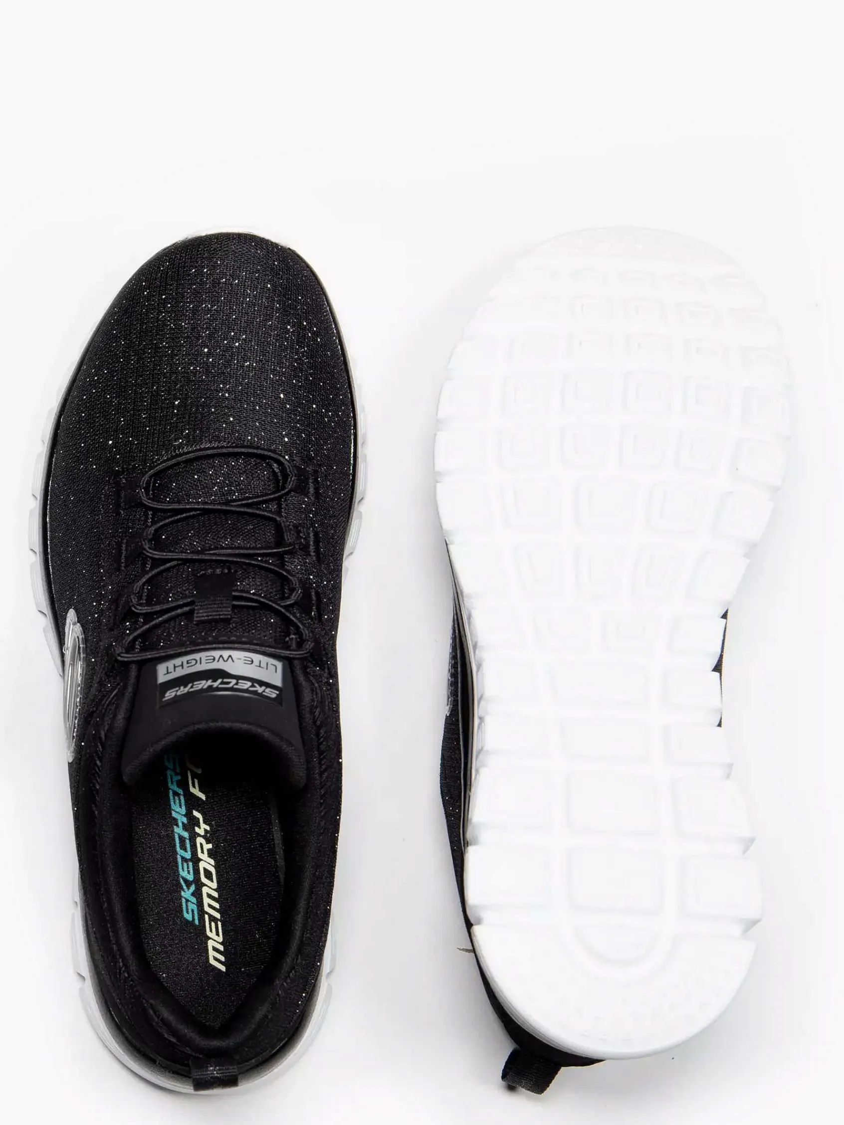 Sneakers|Skechers Zwarte Graceful 2.0 - Sea Sharp