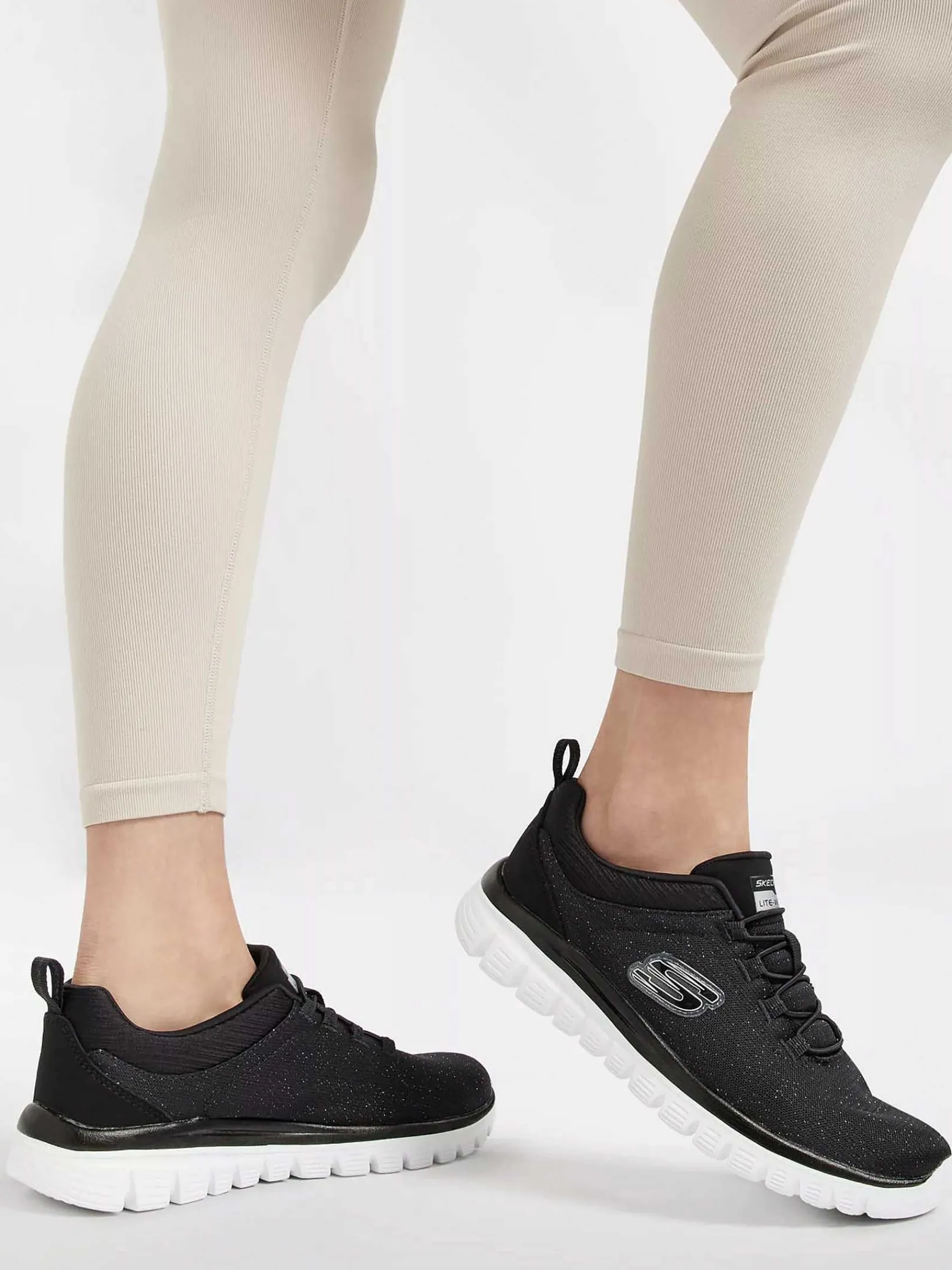 Sneakers|Skechers Zwarte Graceful 2.0 - Sea Sharp