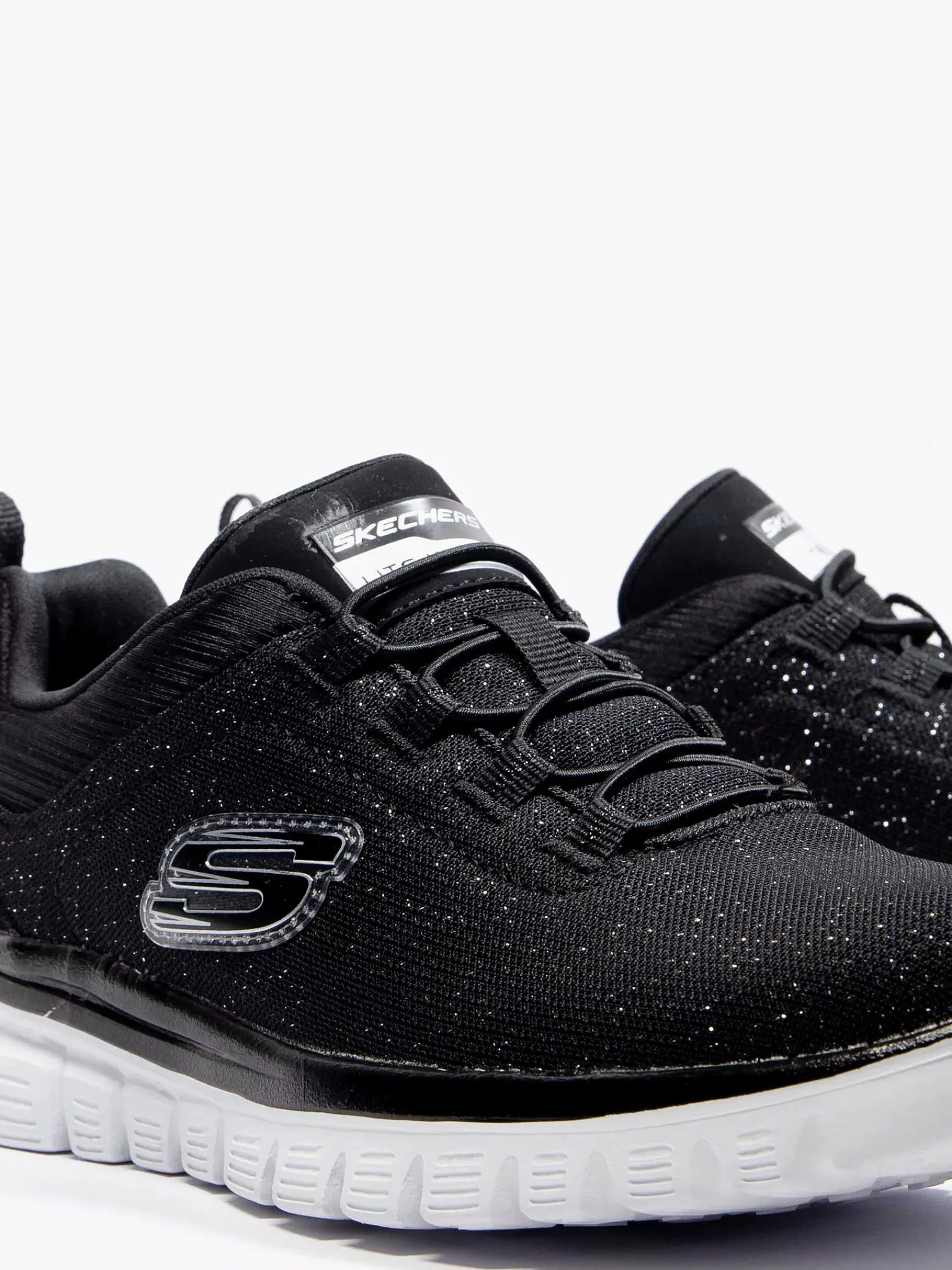 Sneakers|Skechers Zwarte Graceful 2.0 - Sea Sharp