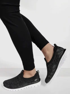 Instappers|Skechers Zwarte Graceful 2.0 - Style Vip