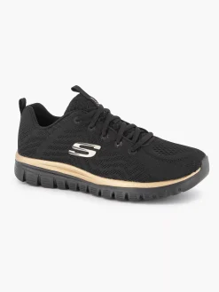Sneakers|Skechers Zwarte Graceful - Get Connected