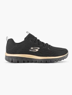 Sneakers|Skechers Zwarte Graceful - Get Connected