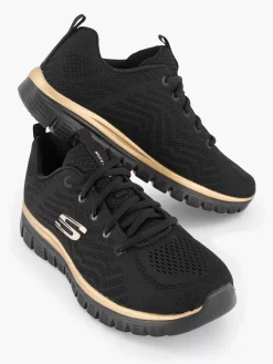 Sneakers|Skechers Zwarte Graceful - Get Connected