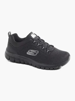 Instappers|Skechers Zwarte Graceful 2.0 Lavishly