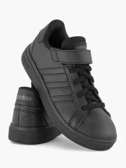 Jongensschoenen|adidas Zwarte Grand Court 2.0 El K