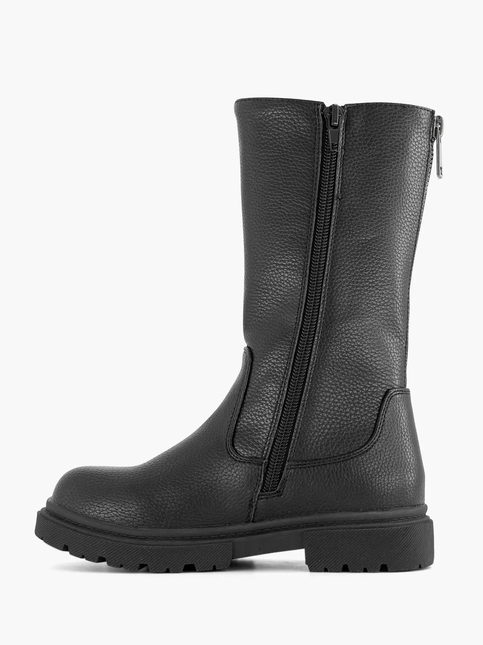 Babyschoenen|Oxmox Zwarte Hoge Laars Ritssluiting