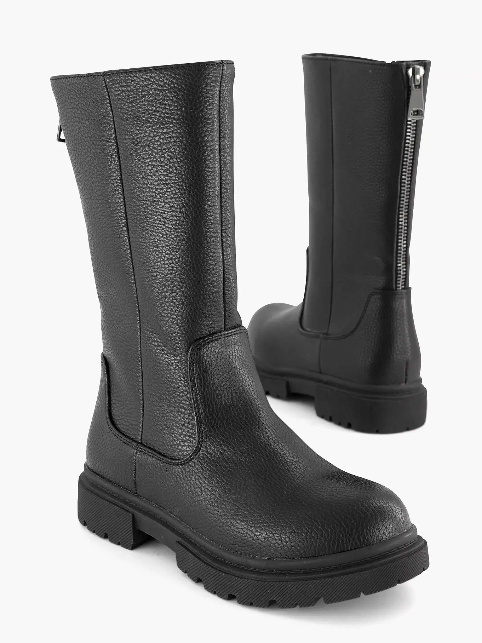 Babyschoenen|Oxmox Zwarte Hoge Laars Ritssluiting