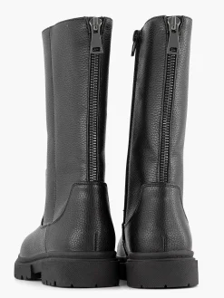 Babyschoenen|Oxmox Zwarte Hoge Laars Ritssluiting
