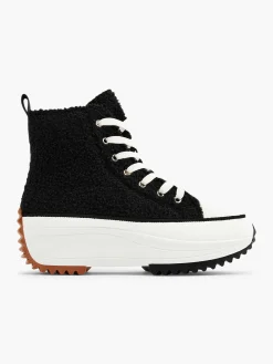 Sneakers|Oxmox Zwarte Hoge Platform Sneaker Teddy