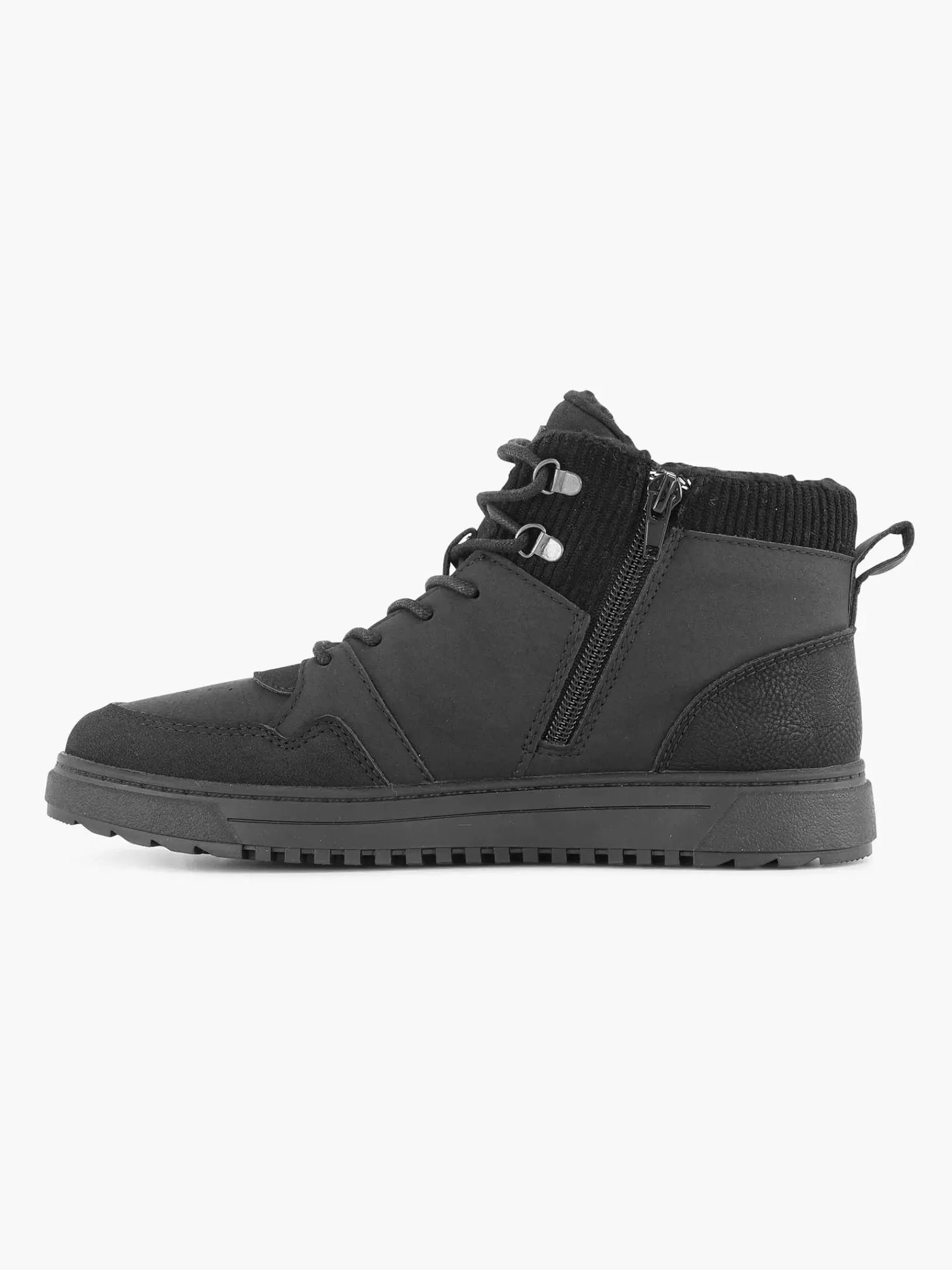 Jongensschoenen|Vty Zwarte Hoge Sneaker