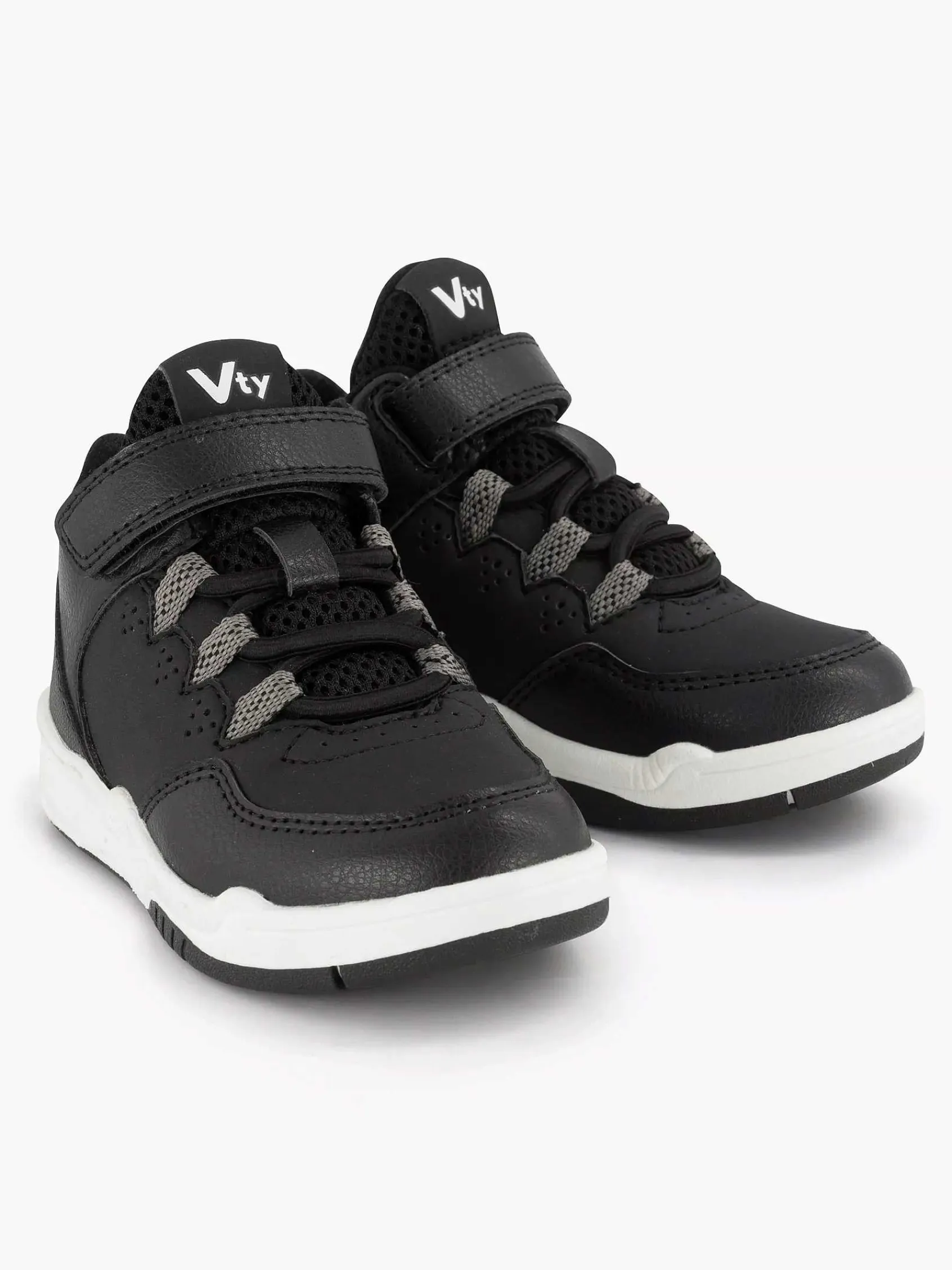Jongensschoenen|Vty Zwarte Hoge Sneaker