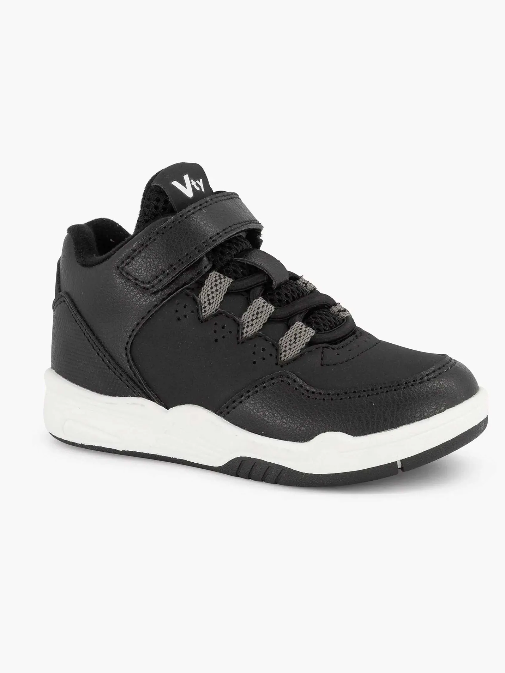 Jongensschoenen|Vty Zwarte Hoge Sneaker
