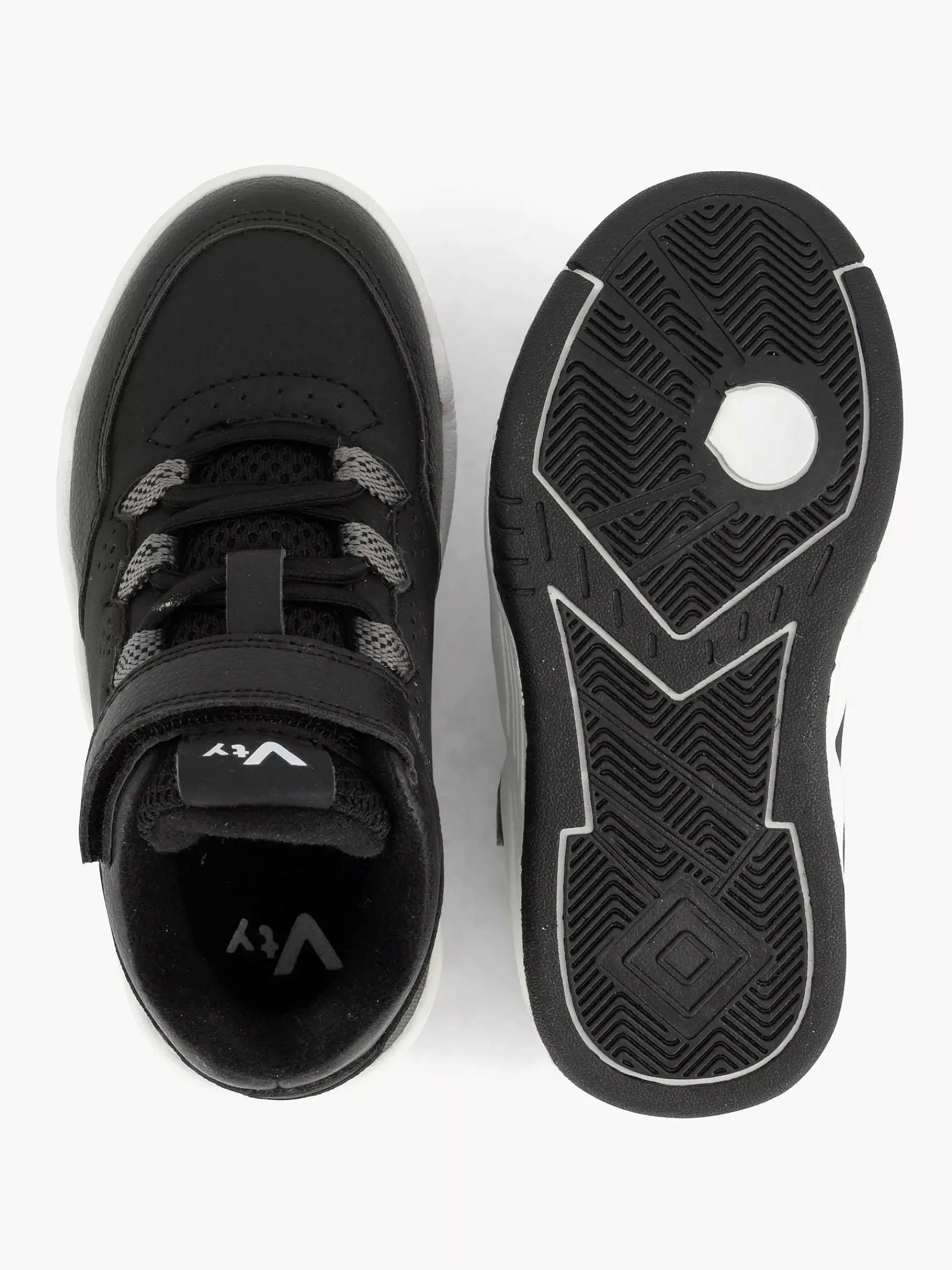 Jongensschoenen|Vty Zwarte Hoge Sneaker