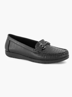 Comfort Schoenen|Easy Street Zwarte Instapper