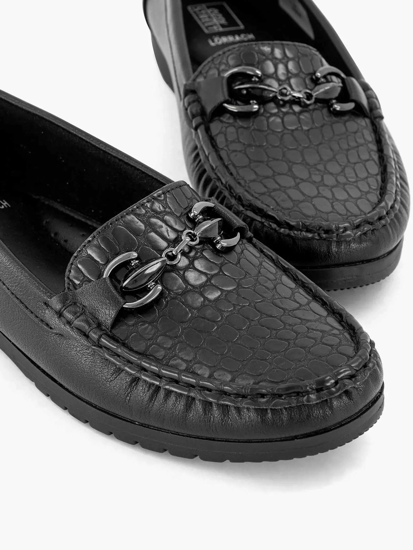Comfort Schoenen|Easy Street Zwarte Instapper