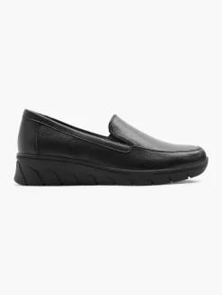 Comfort Schoenen|Easy Street Zwarte Instapper