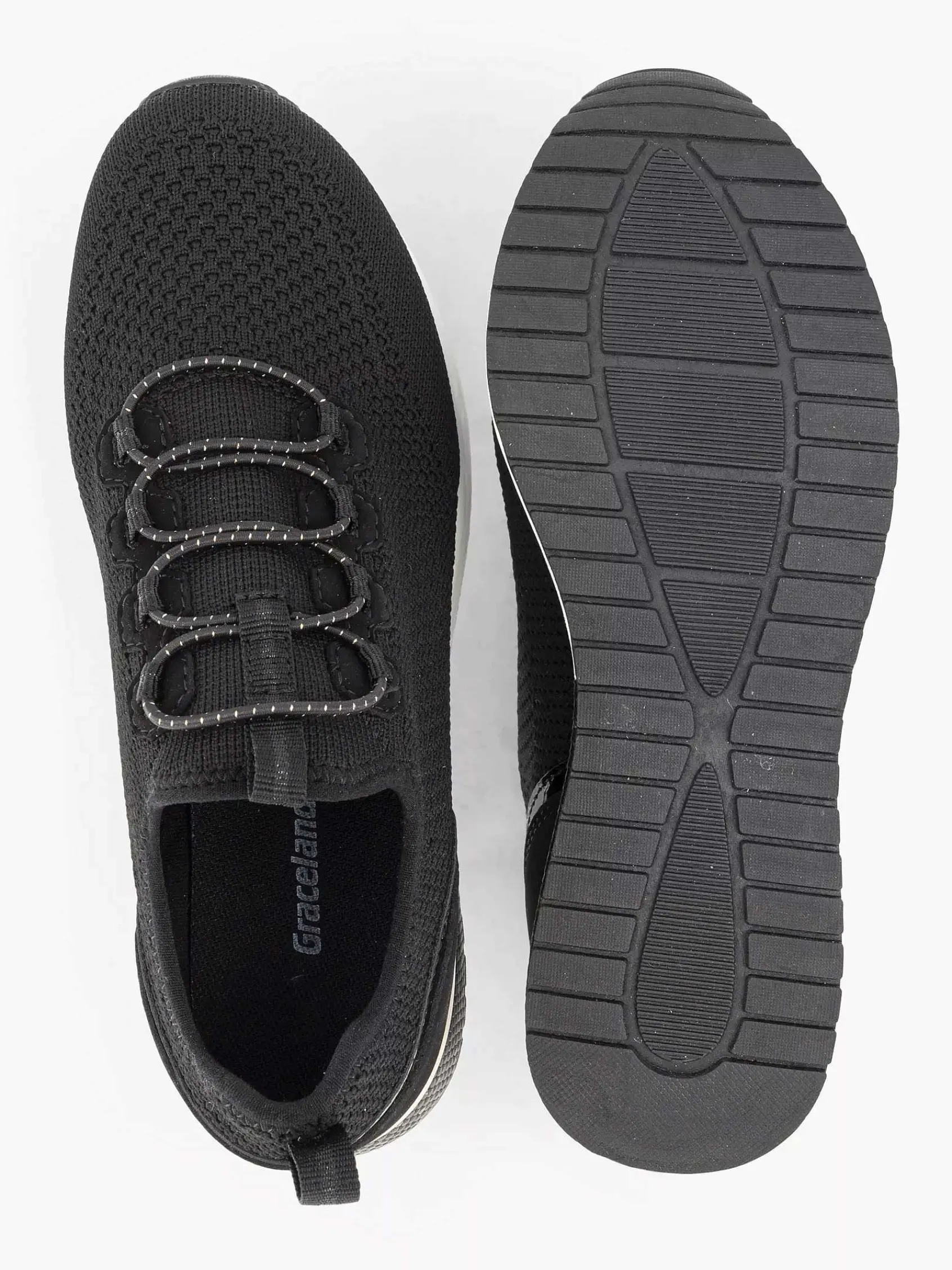 Sneakers|Graceland Zwarte Instapper